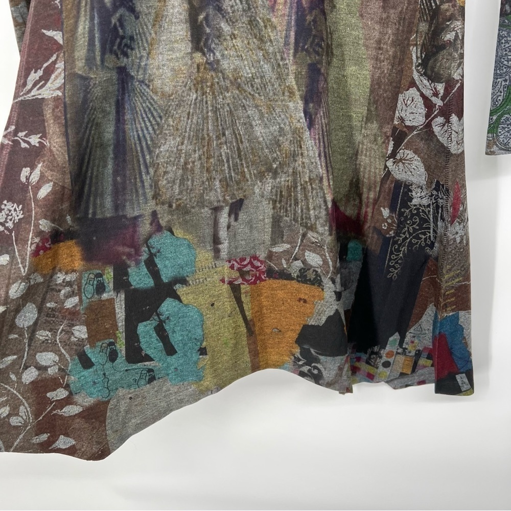 NWT Atelier 5 Asymmetrical Art Blouse Community of Artists Dark Azra Top - Picture 3 of 11